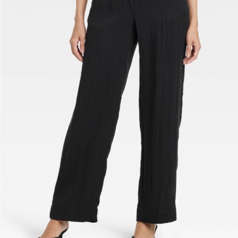 a new day Black Wide Leg Pants High-Rise
